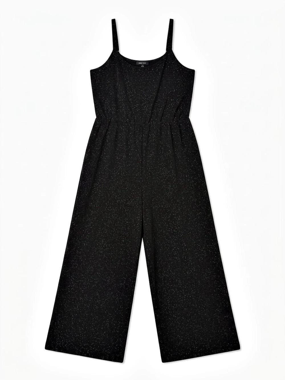 Lily Morgan Metallic Wide Leg Jumpsuit in Black Gold Plus Size 3X Festive Formal